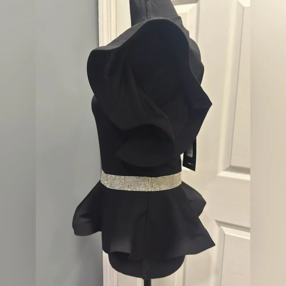 Fashion Nova Black Diamonds Are Forever Top in size small